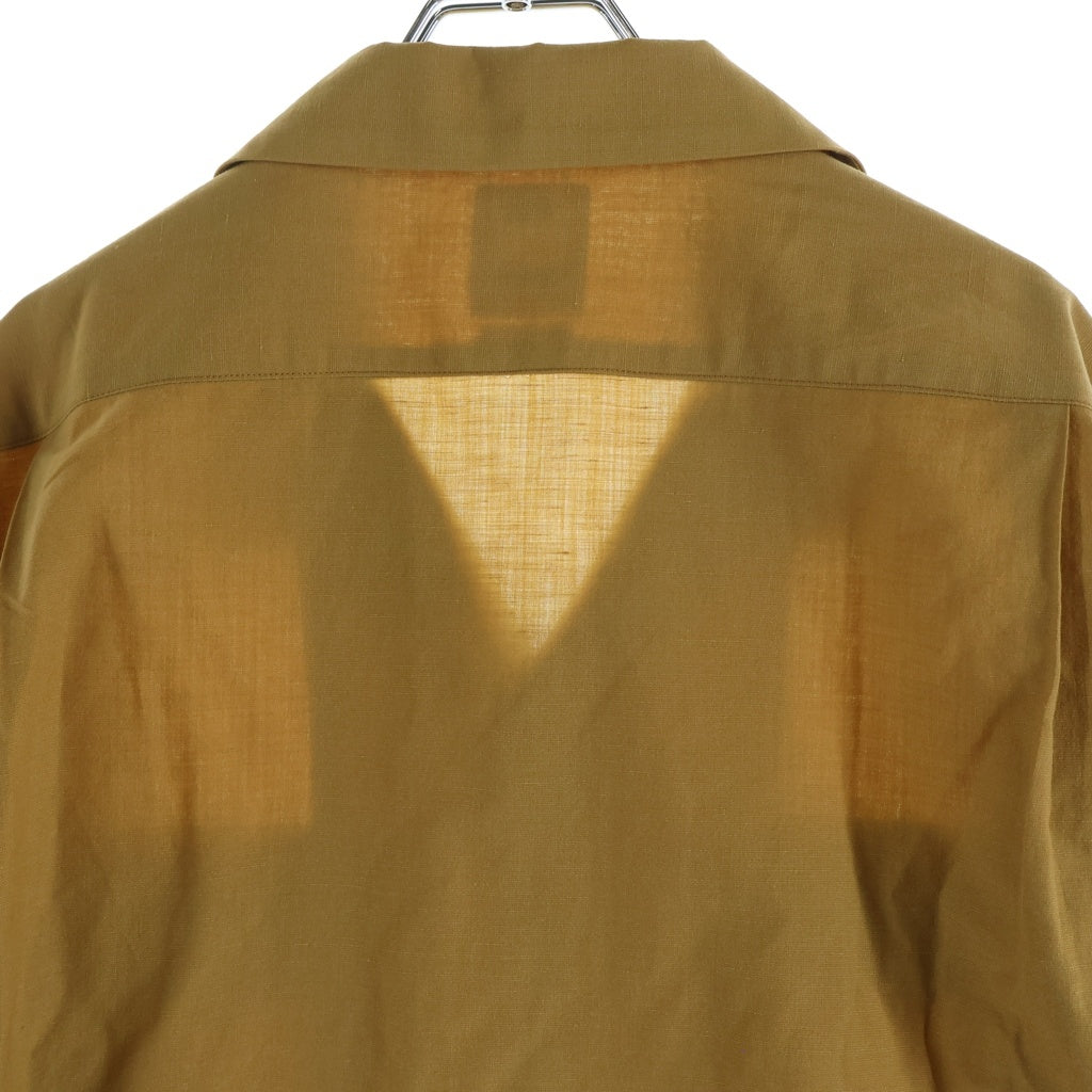 VISVIM(ヴィスヴィム) BOOMER SHIRT L/S ダブルポケット 開襟 長袖 ボタン シャツ ブラウン 0123105011004