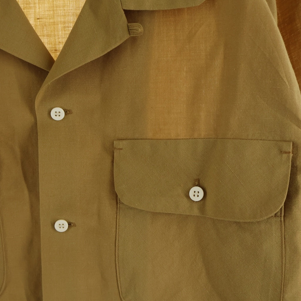 VISVIM(ヴィスヴィム) BOOMER SHIRT L/S ダブルポケット 開襟 長袖 ボタン シャツ ブラウン 0123105011004