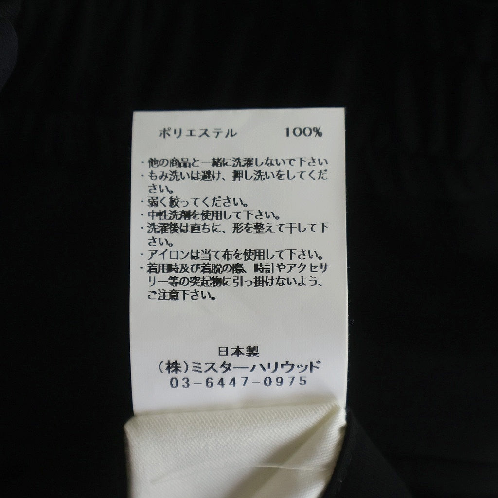 N.HOOLYWOOD(エヌハリウッド) WIDE TAPERED EASY SLACKS ワイドテーパードシルエット タック スラックス パンツ ブラック PT06-095