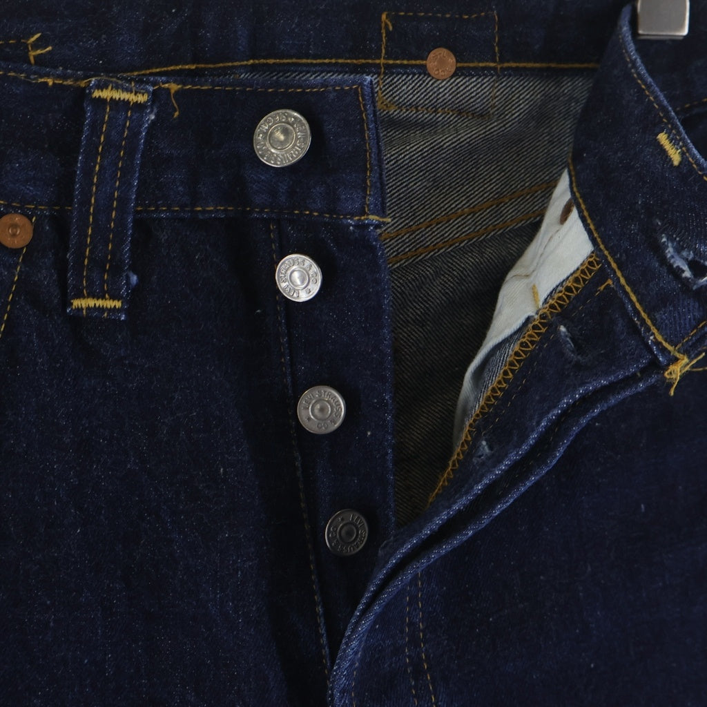 Levi's(リーバイス) 90s VINTAGE 復刻 501XXc ボタンフライデニムパンツ BIG E シンチバック付き ボタン裏刻印555 バレンシア工場 インディゴ 37201-0003