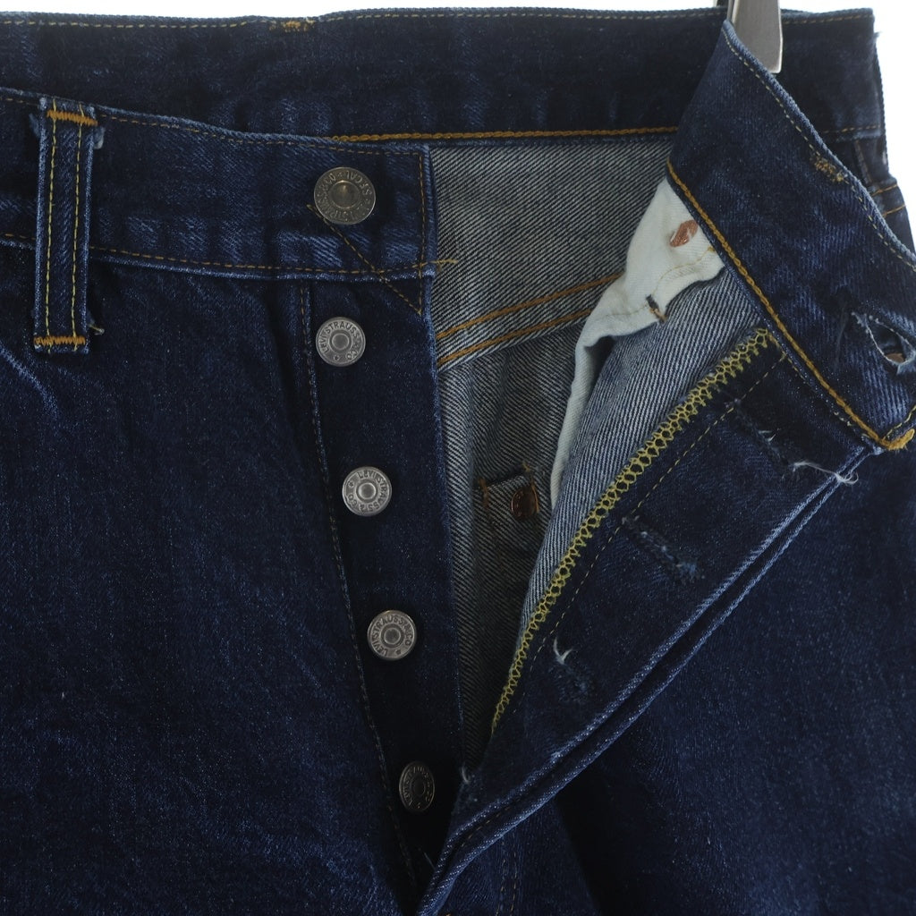 Levi's(リーバイス) .00s 復刻 501XX ボタンフライデニムパンツ BIG E ボタン裏刻印555 バレンシア工場 インディゴ 47501-0117