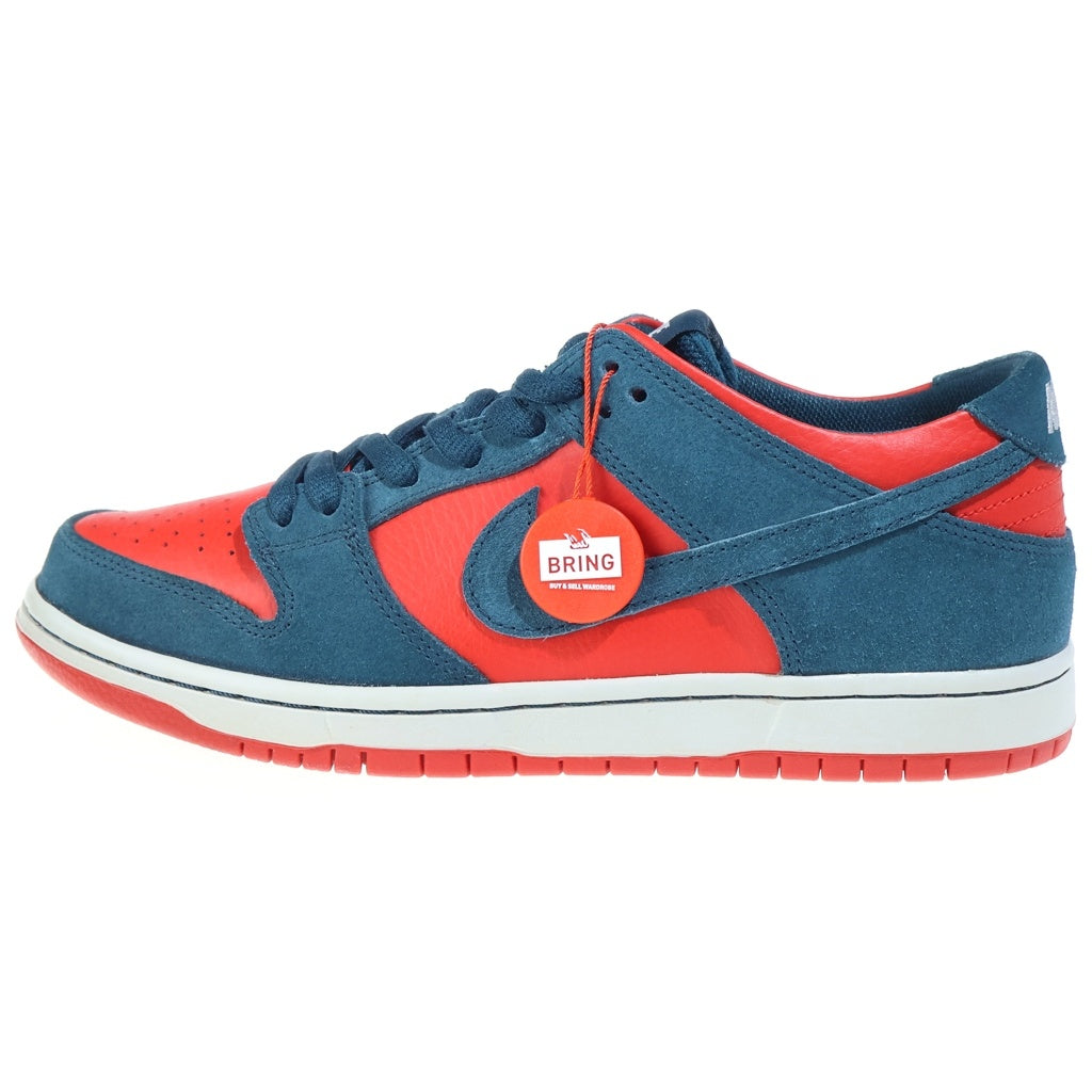NIKE SB(ナイキエスビー) ZOOM DUNK LOW PRO 854866-336 ズームダンク ナイトシェイド ローカットスニーカー レッド/ネイビー US9/27cm