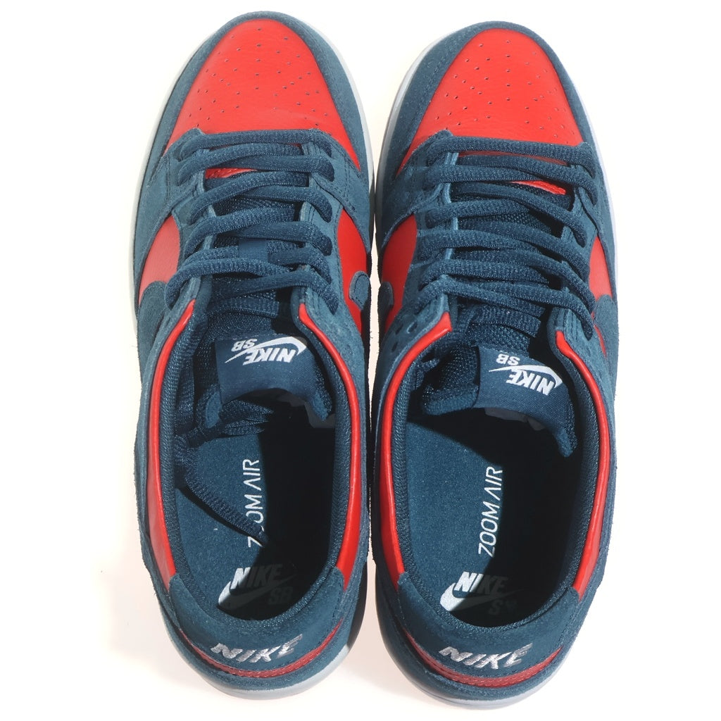 NIKE SB(ナイキエスビー) ZOOM DUNK LOW PRO 854866-336 ズームダンク ナイトシェイド ローカットスニーカー レッド/ネイビー US9/27cm