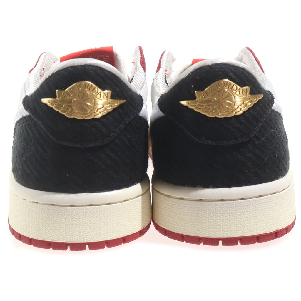 NIKE(ナイキ) ×Trophy Room AIR JORDAN1 RETRO LOW OG SP HV6157-100 トロフィールーム エアジョーダン1 ローカットスニーカー ホワイト/レッド/ブラック US9/27cm
