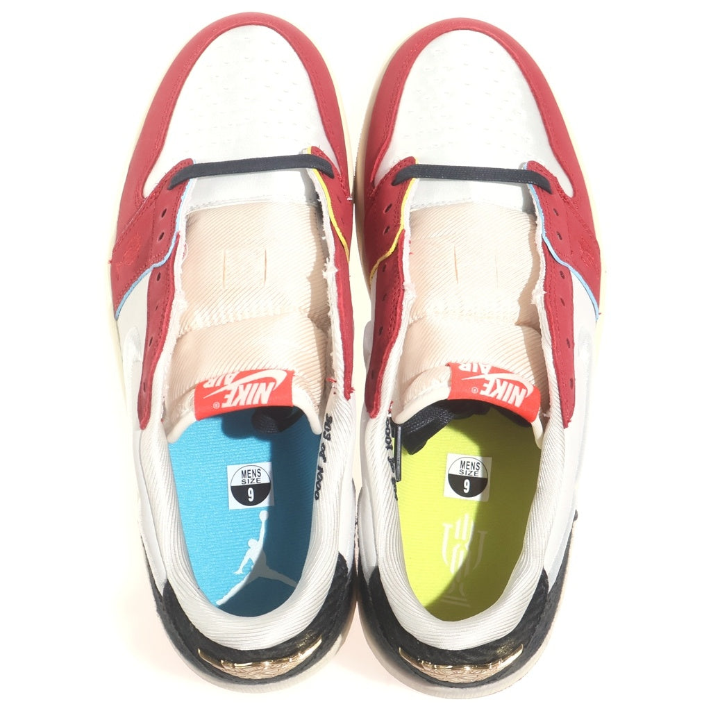 NIKE(ナイキ) ×Trophy Room AIR JORDAN1 RETRO LOW OG SP HV6157-100 トロフィールーム エアジョーダン1 ローカットスニーカー ホワイト/レッド/ブラック US9/27cm