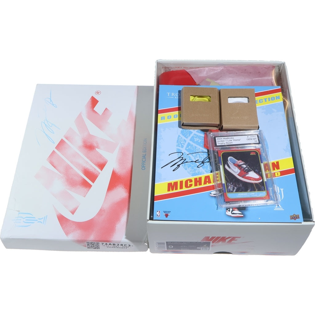 NIKE(ナイキ) ×Trophy Room AIR JORDAN1 RETRO LOW OG SP HV6157-100 トロフィールーム エアジョーダン1 ローカットスニーカー ホワイト/レッド/ブラック US9/27cm