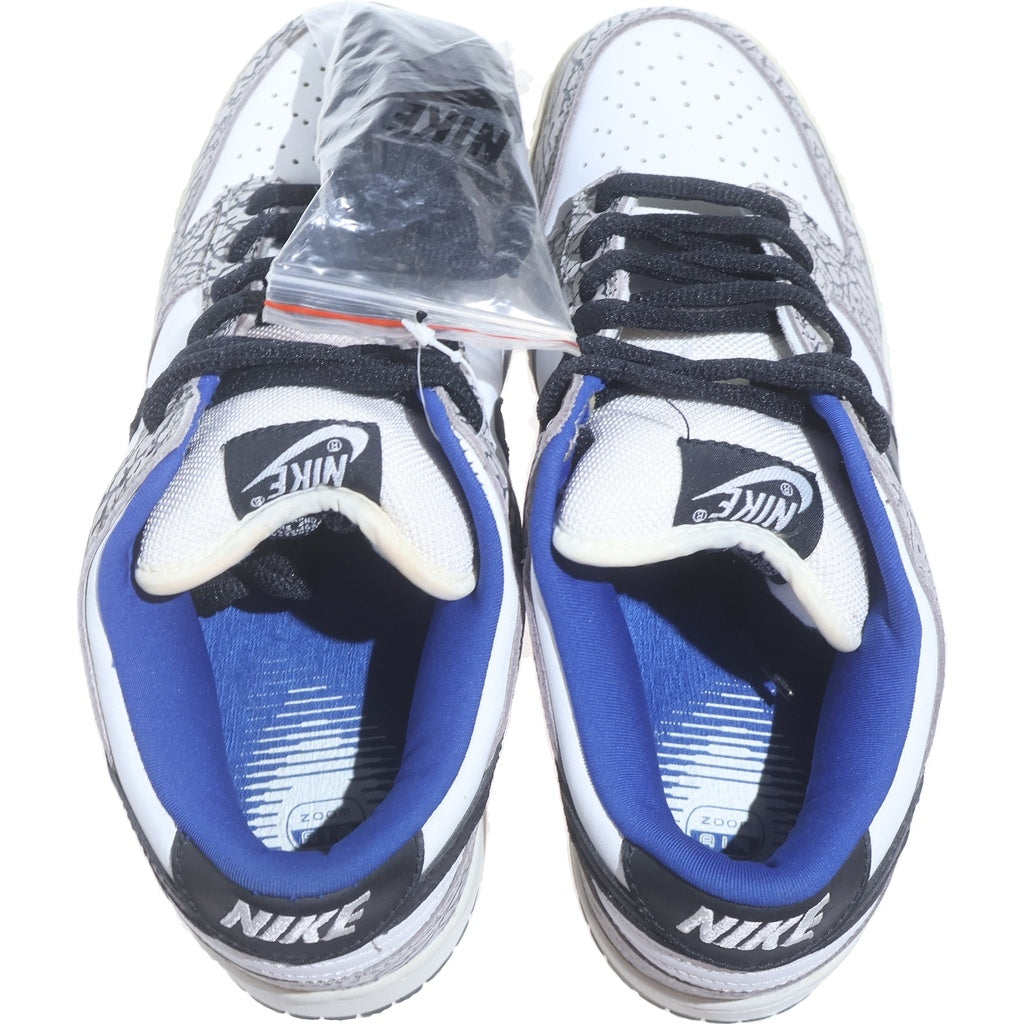 NIKE SB(ナイキエスビー) 【観賞用2002年製】 ×Supreme DUNK LOW PRO WHITE CEMENT SAFARI シュプリーム ダンク ホワイトセメント ローカットスニーカー US9.5/27.5cm 304292-001