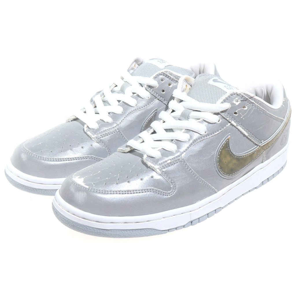 NIKE SB(ナイキエスビー) 【観賞用2005年製】 DUNK LOW MEDICOM 3 304292-008 ダンク メディコム ローカットスニーカー シルバー US10.5/28.5cm