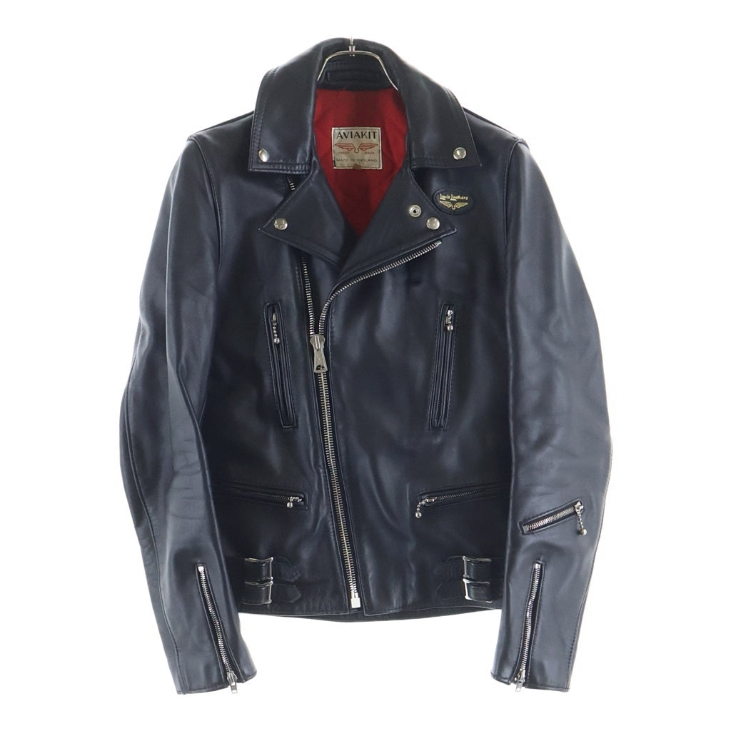 Lewis Leathers(ルイスレザー) NO391 LIGHTNING ライトニング タイトフィット ジップアップ ダブル レザージャケット ライダースジャケット ブラック