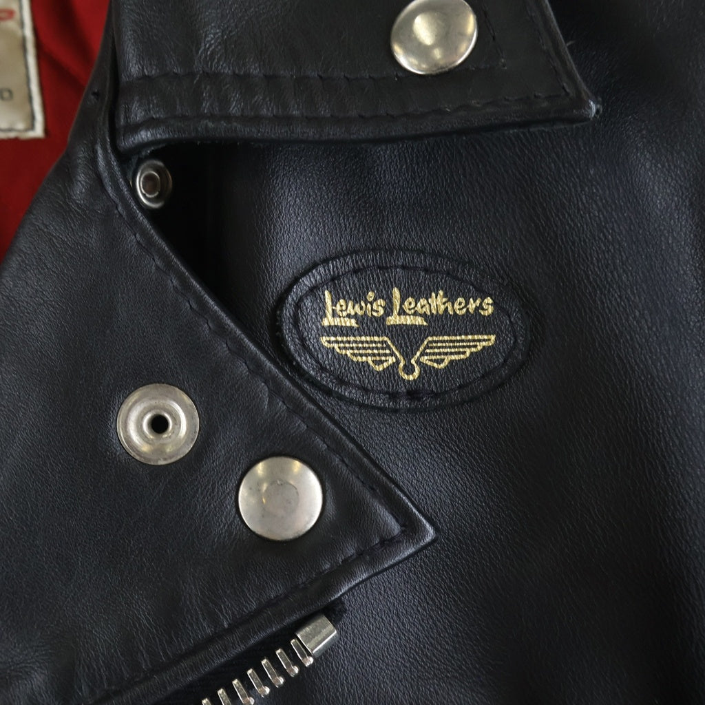 Lewis Leathers(ルイスレザー) NO391 LIGHTNING ライトニング タイトフィット ジップアップ ダブル レザージャケット ライダースジャケット ブラック