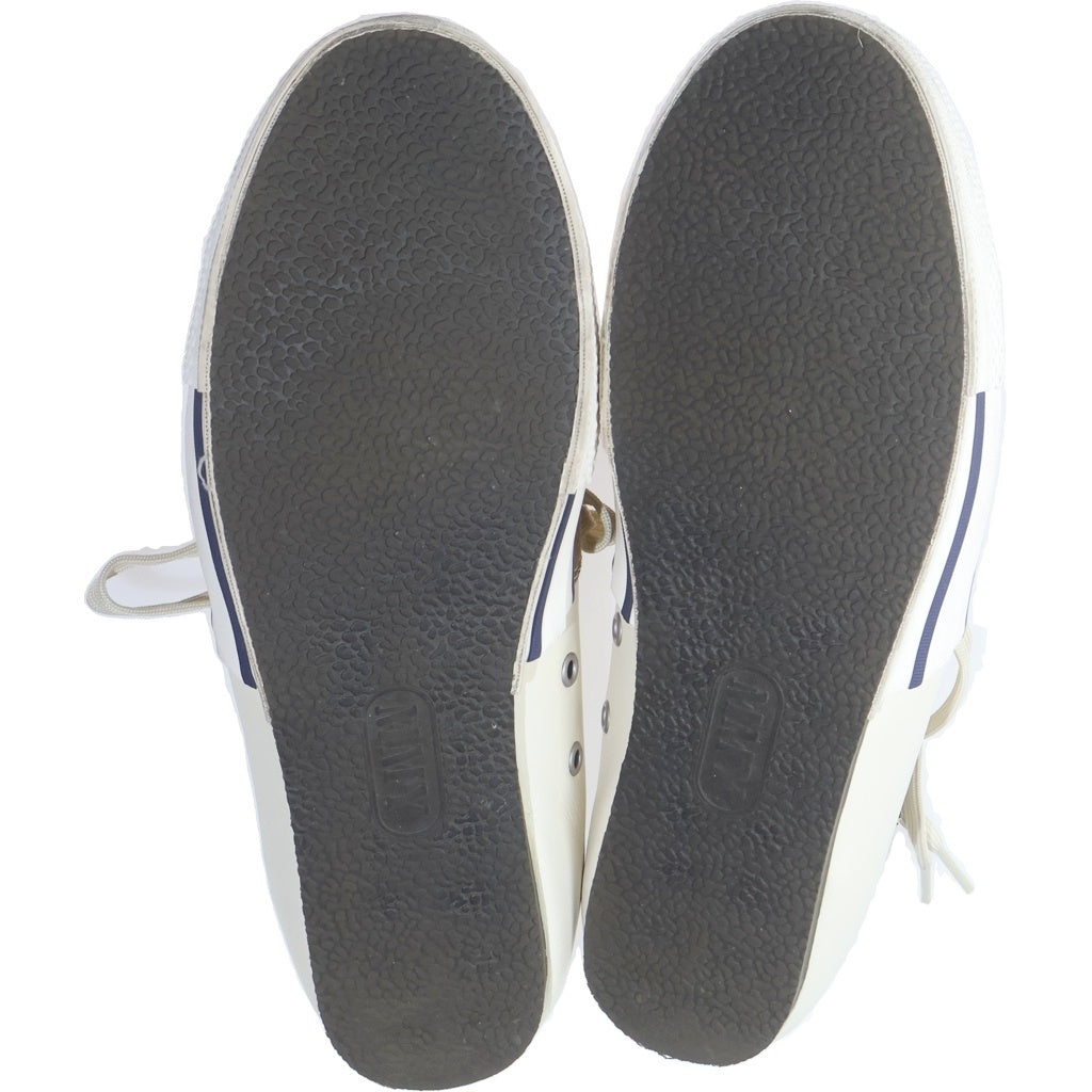 MAISON MIHARAYASUHIRO(メゾンミハラヤスヒロ) ×Nigel Cabourn Split Sneaker ナイジェルケーボン キャンバス 切替 スプリット ローカットスニーカー ホワイト/ベージュ C08FW702