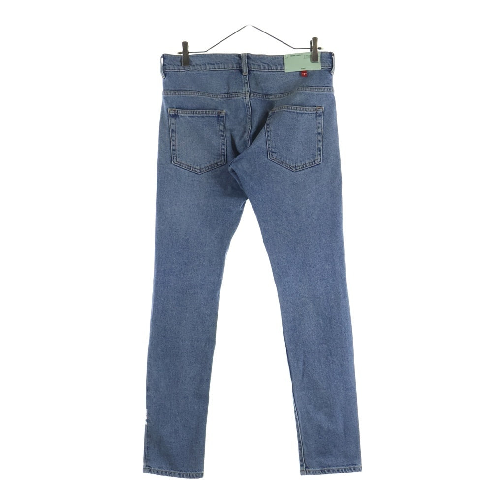 OFF-WHITE(オフホワイト) 18AW Logo Print Slim Fit Denim ロゴプリント スリムフィットデニムパンツ インディゴ OMY002F18166019