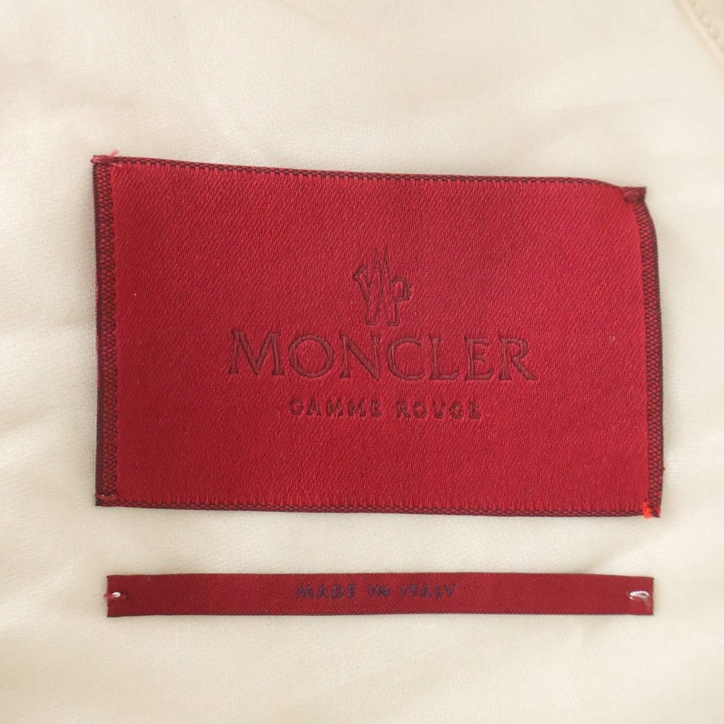 MONCLER(モンクレール) ZOE ジップアップ メッシュ切り替え シルクジャケット コート ホワイト レディース 311934613690