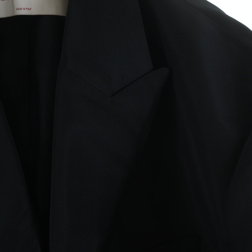 VALENTINO(ヴァレンティノ) シルク ブレストジャケット コート ブラック レディース 2B3CE2X56DE