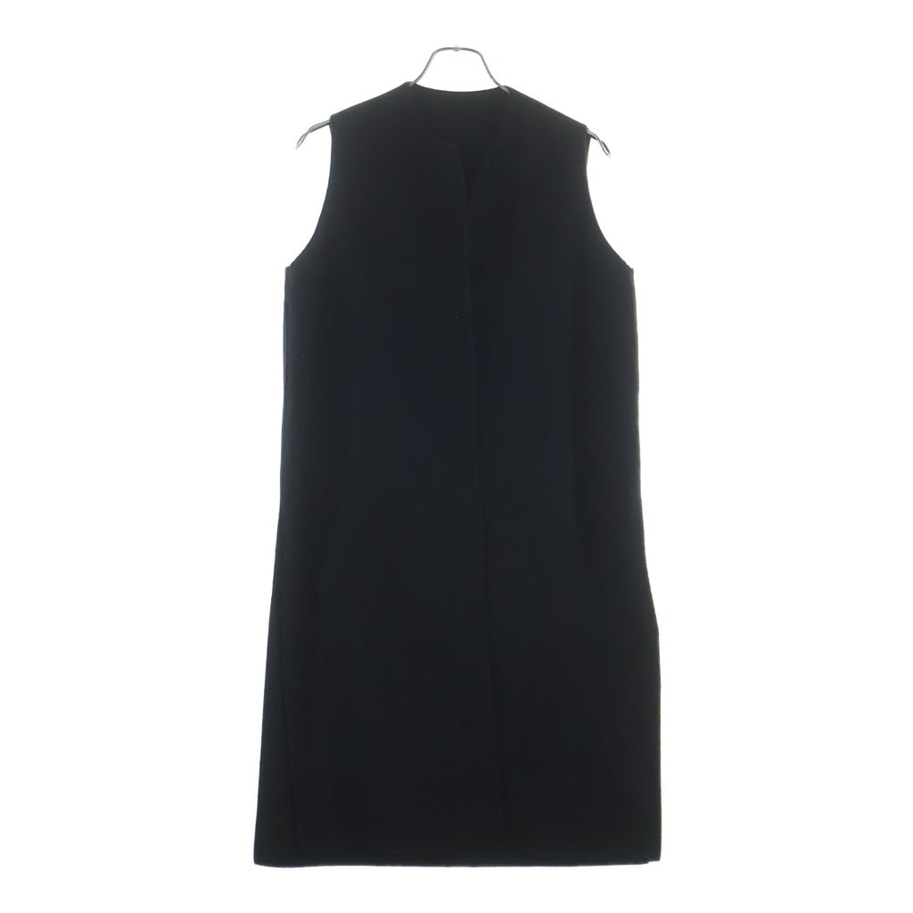 Loro Piana(ロロピアーナ) ×MANZONI24 ダブルフェイス ロング ジレ ベスト ノースリーブコート ウール ネイビー 22PM312-DBWL8jap レディース