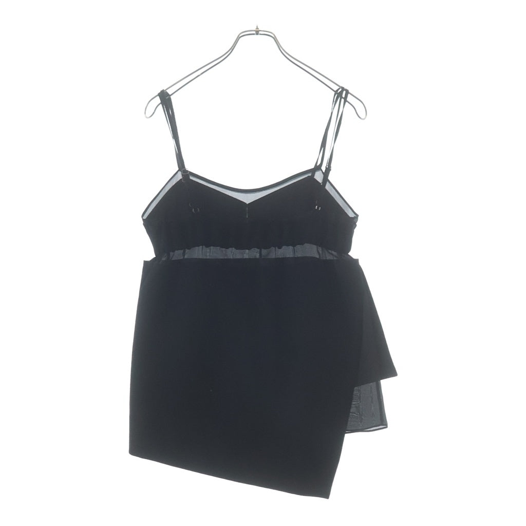 Sacai(サカイ) WOOL MELTON CAMISOLE ウール メルトン レイヤード キャミソール ブラック 22-06261 レディース