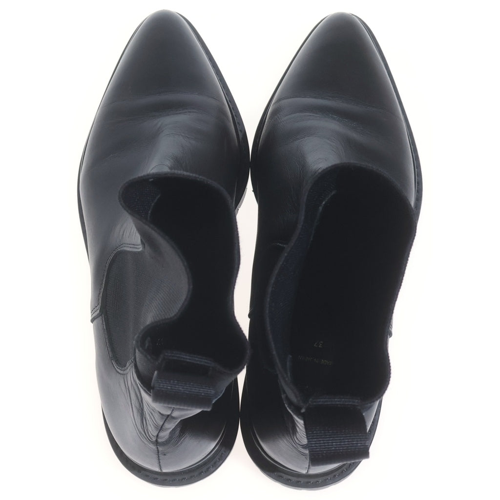 Sacai(サカイ) 19AW COWHIDE CHELSEA BOOTS カウハイドレザー サイドゴア ポインテッドトゥ ハイカット ブーツ ブラック 19-04791 レディース