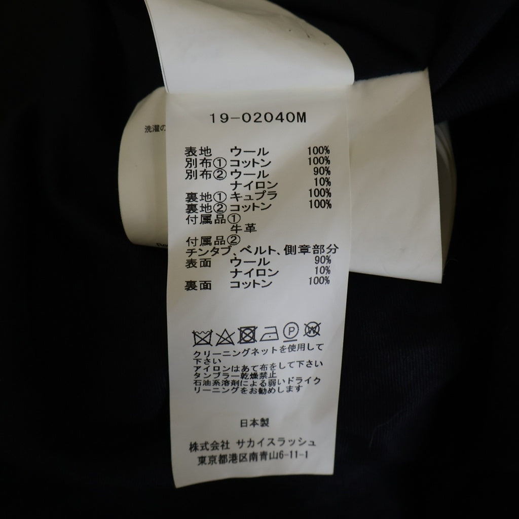 Sacai(サカイ) 19AW ドッキングトレンチコート ステンカラーコート ジャケット 19-02040M レディース