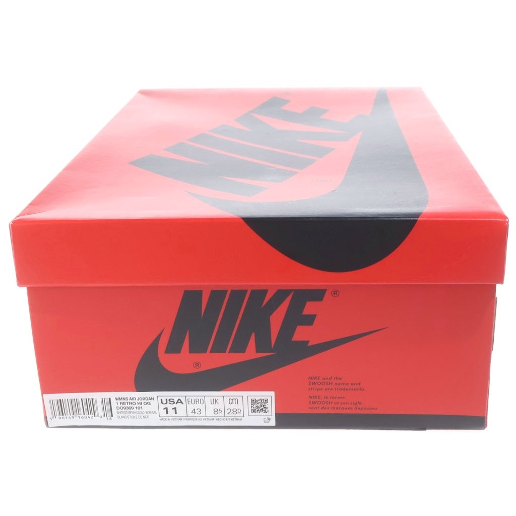 NIKE(ナイキ) WMNS AIR JORDAN 1 HIGH OG STARFISH DO9369-101 ウィメンズ エアジョーダン1 スターフィッシュ ハイカットスニーカー ホワイト/オレンジ US11/28cm DO9369-101