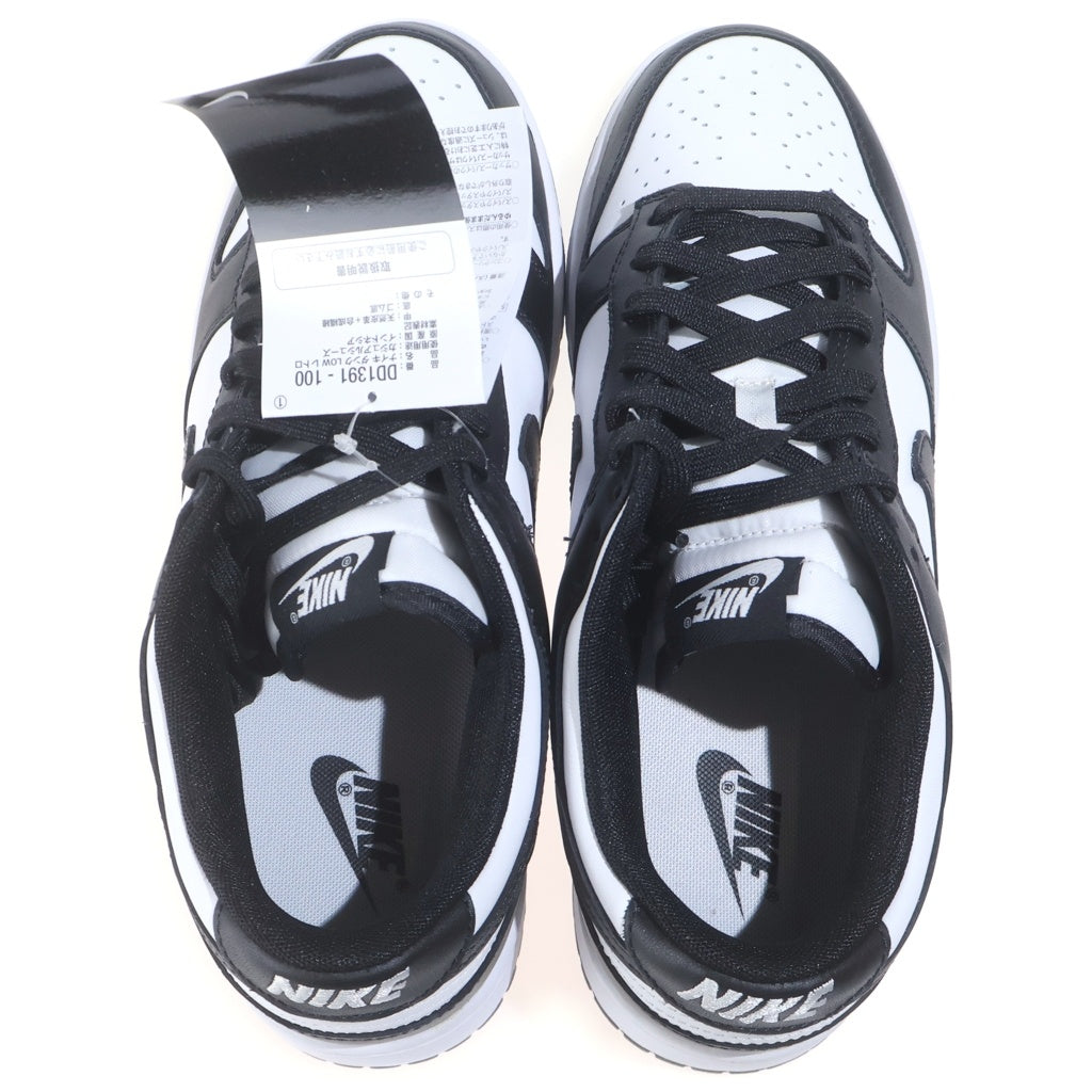 NIKE(ナイキ) DUNK LOW RETRO WHITE BLACK DD1391-100 ダンク レトロ パンダ ローカットスニーカー ホワイト/ブラック US10/28cm DD1391-100