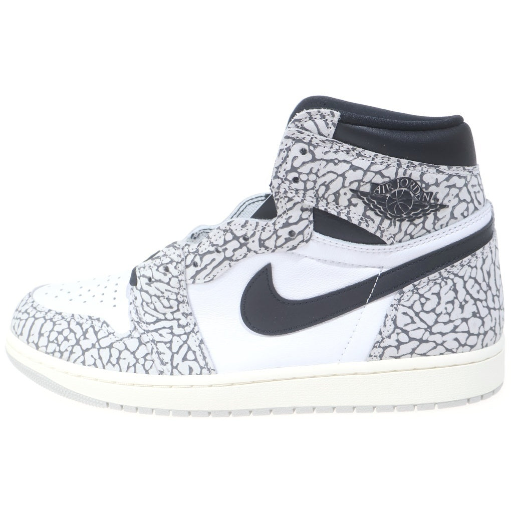 NIKE(ナイキ) AIR JORDAN 1 RETRO HIGH OG WHITE CEMENT ELEPHANT DZ5485-052 エアジョーダン1 ホワイトセメント ハイカットスニーカー ホワイト/グレー US10/28cm