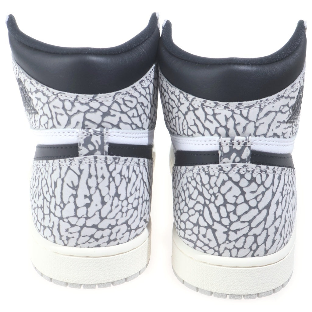 NIKE(ナイキ) AIR JORDAN 1 RETRO HIGH OG WHITE CEMENT ELEPHANT DZ5485-052 エアジョーダン1 ホワイトセメント ハイカットスニーカー ホワイト/グレー US10/28cm