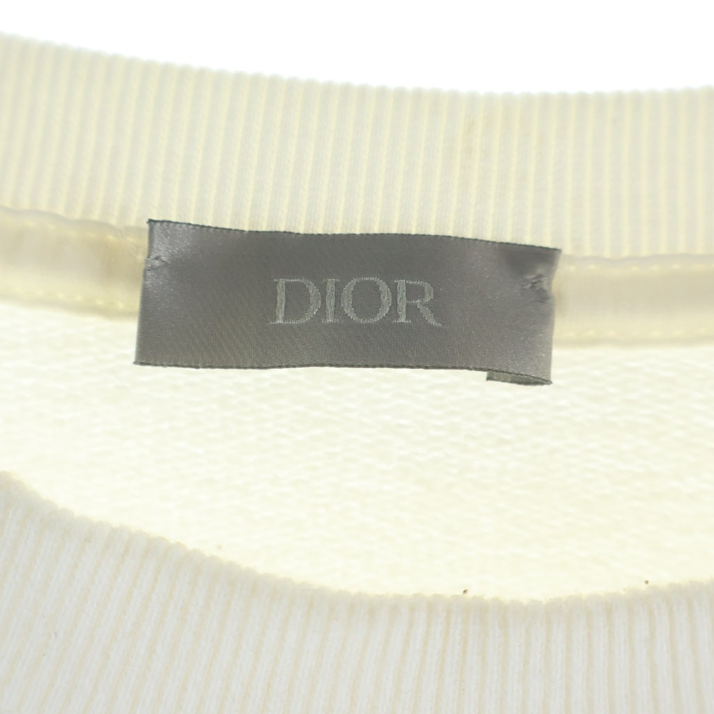 DIOR(ディオール) ×CACTUS JACK TRAVIS SCOTT 283J679A0531 カクタスジャック トラヴィス スコット ペイント加工スウェット トレーナー ホワイト