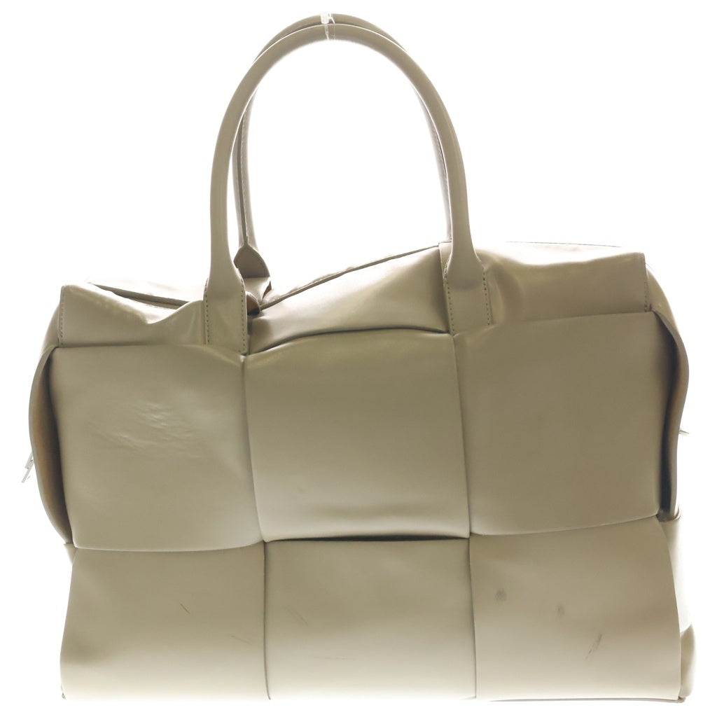 BOTTEGA VENETA(ボッテガヴェネタ) ザ アルコ マキシイントレチャート レザー 2Way ハンドバッグ ベージュ レディース