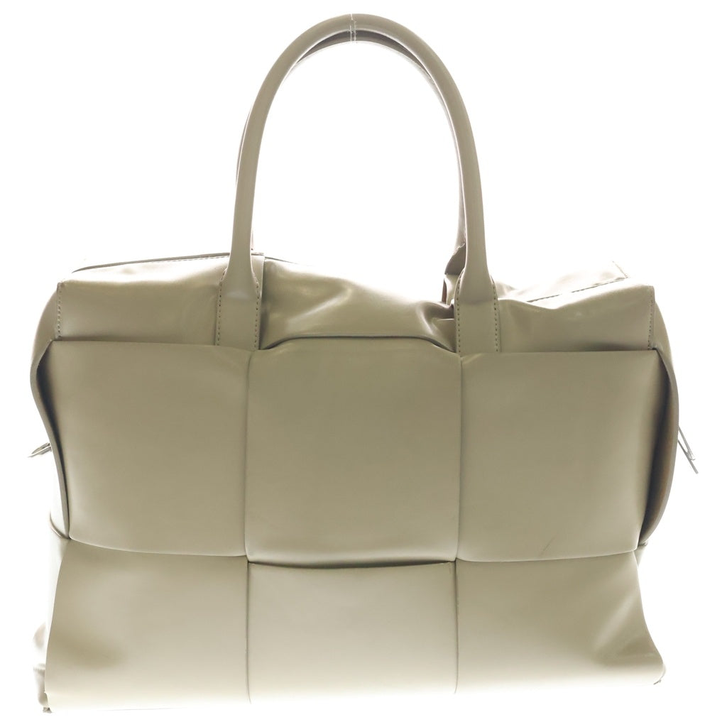 BOTTEGA VENETA(ボッテガヴェネタ) ザ アルコ マキシイントレチャート レザー 2Way ハンドバッグ ベージュ レディース
