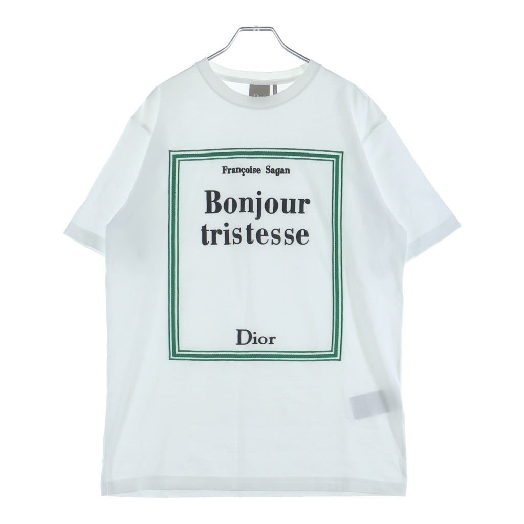 DIOR(ディオール) Book Coverブックカバー 刺繍入り コットンTシャツ カットソー ホワイト 683J642A0677