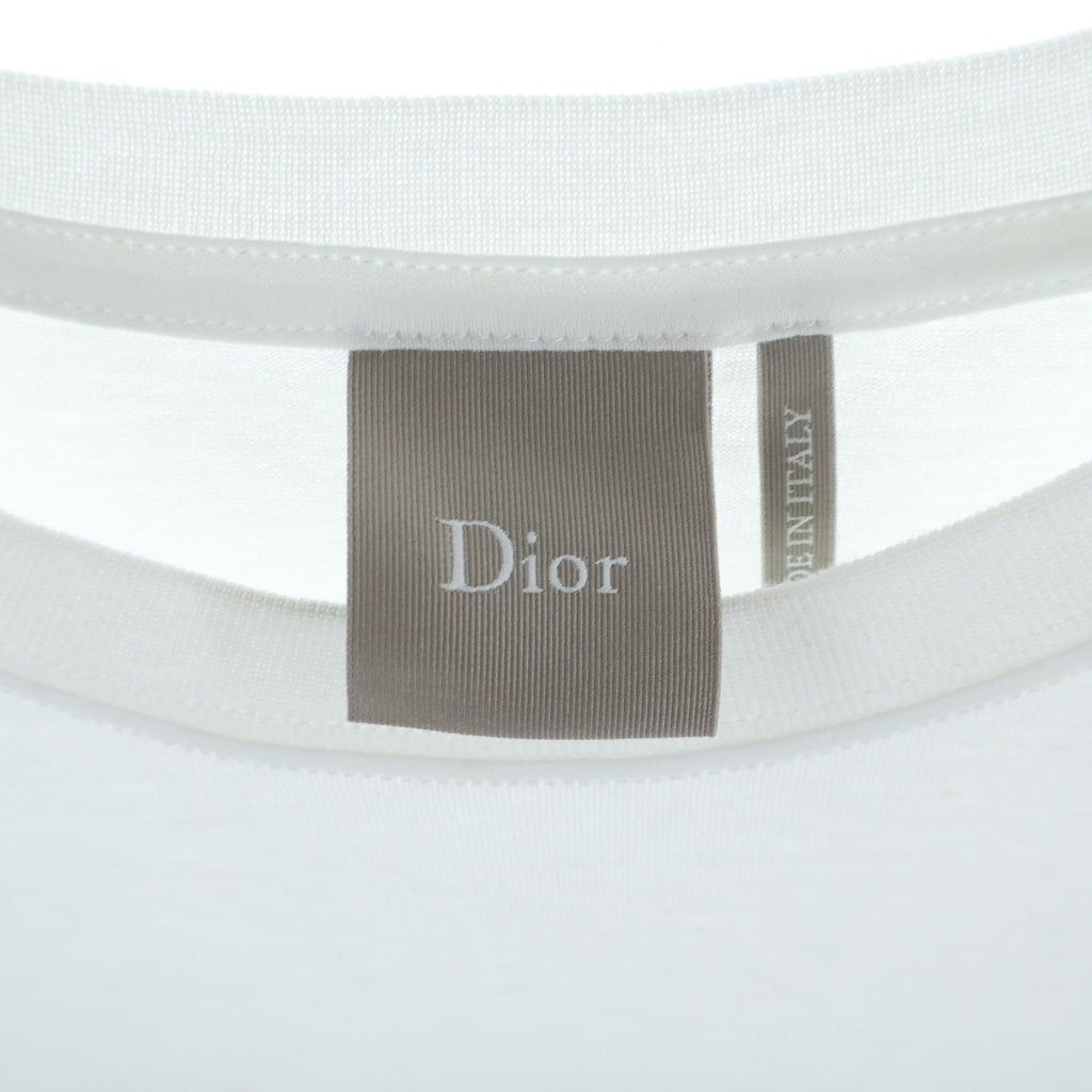 DIOR(ディオール) Book Coverブックカバー 刺繍入り コットンTシャツ カットソー ホワイト 683J642A0677