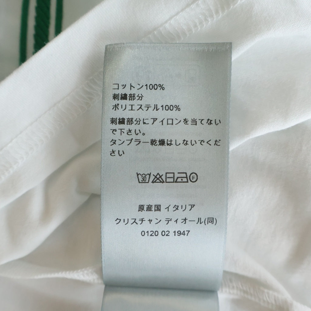 DIOR(ディオール) Book Coverブックカバー 刺繍入り コットンTシャツ カットソー ホワイト 683J642A0677