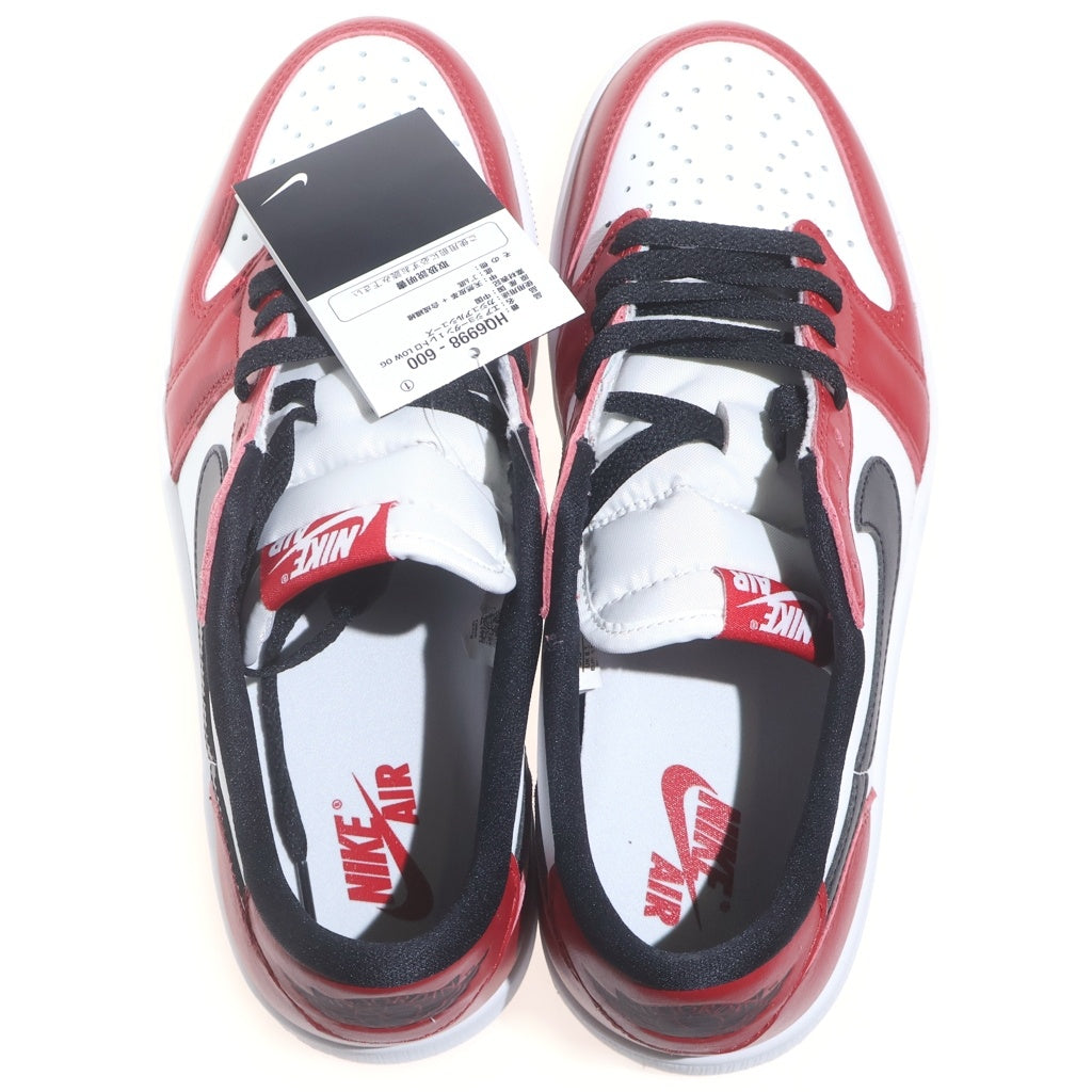 NIKE(ナイキ) AIR JORDAN 1 RETRO LOW OG CHICAGO エアジョーダン1 シカゴ ローカットスニーカー ブラック/ホワイト US9.5/27.5cm HQ6998-600