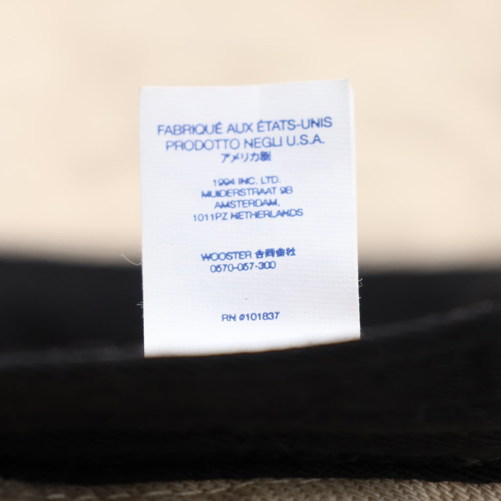 SUPREME(シュプリーム) 23SS Frayed Patchwork Denim Crusher フレイド パッチワーク デニム クラッシャーハット バケットハット ホワイト