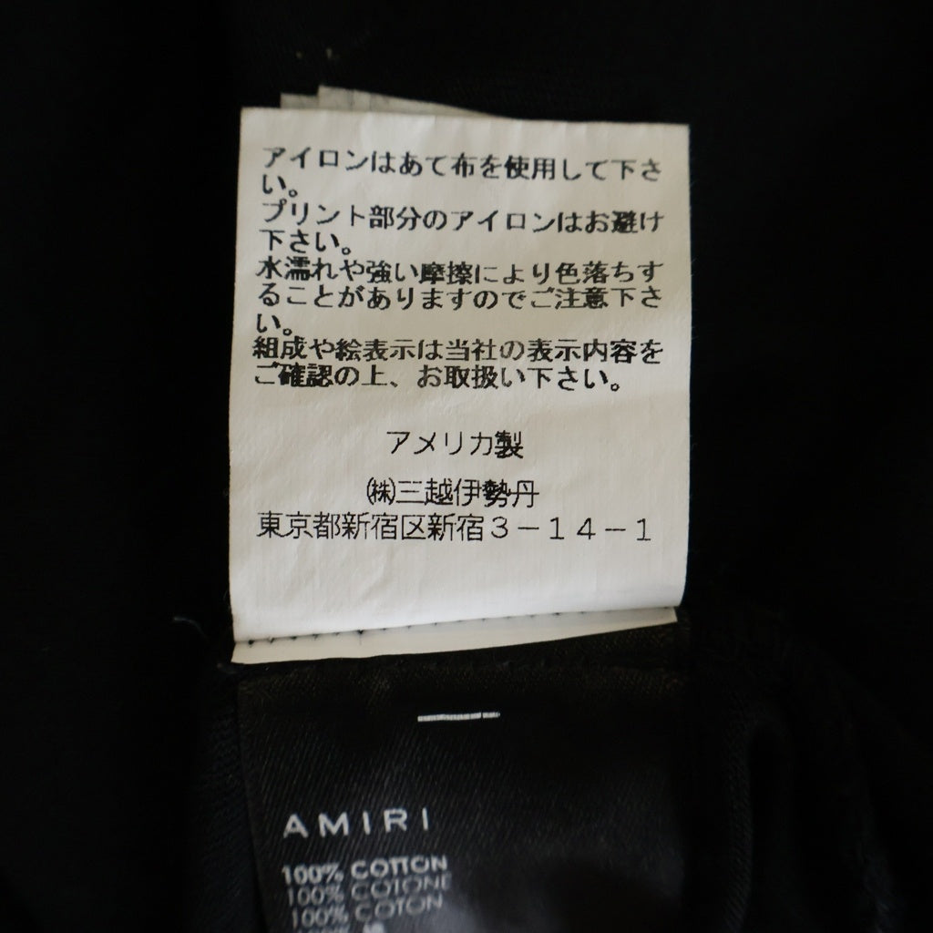 AMIRI(アミリ) 19SS FIVE STAR TEE ファイブスター バックプリント クルーネック 半袖Tシャツ カットソー ブラック