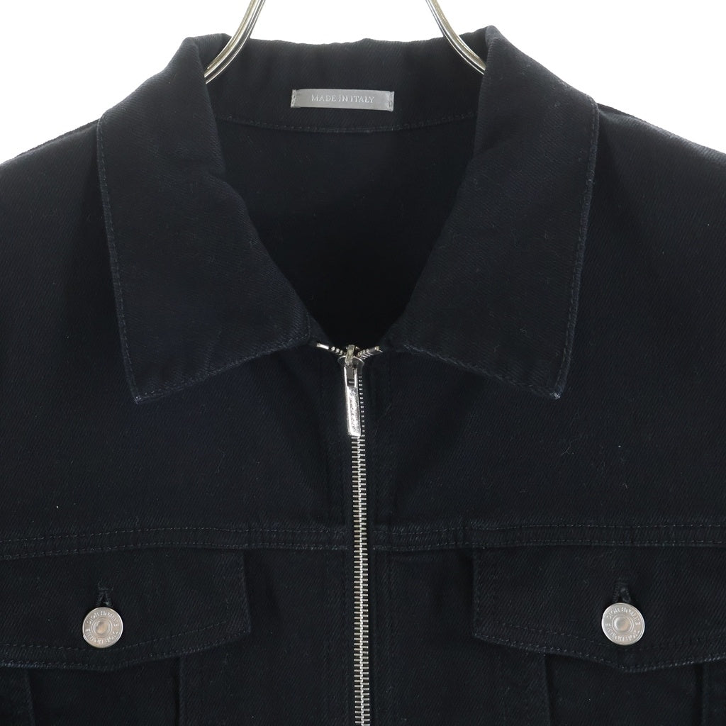 Dior HOMME(ディオールオム) フラップポケット ジップアップ デニム ジャケット Gジャン ブラック 833C416A4209 833C416A4209