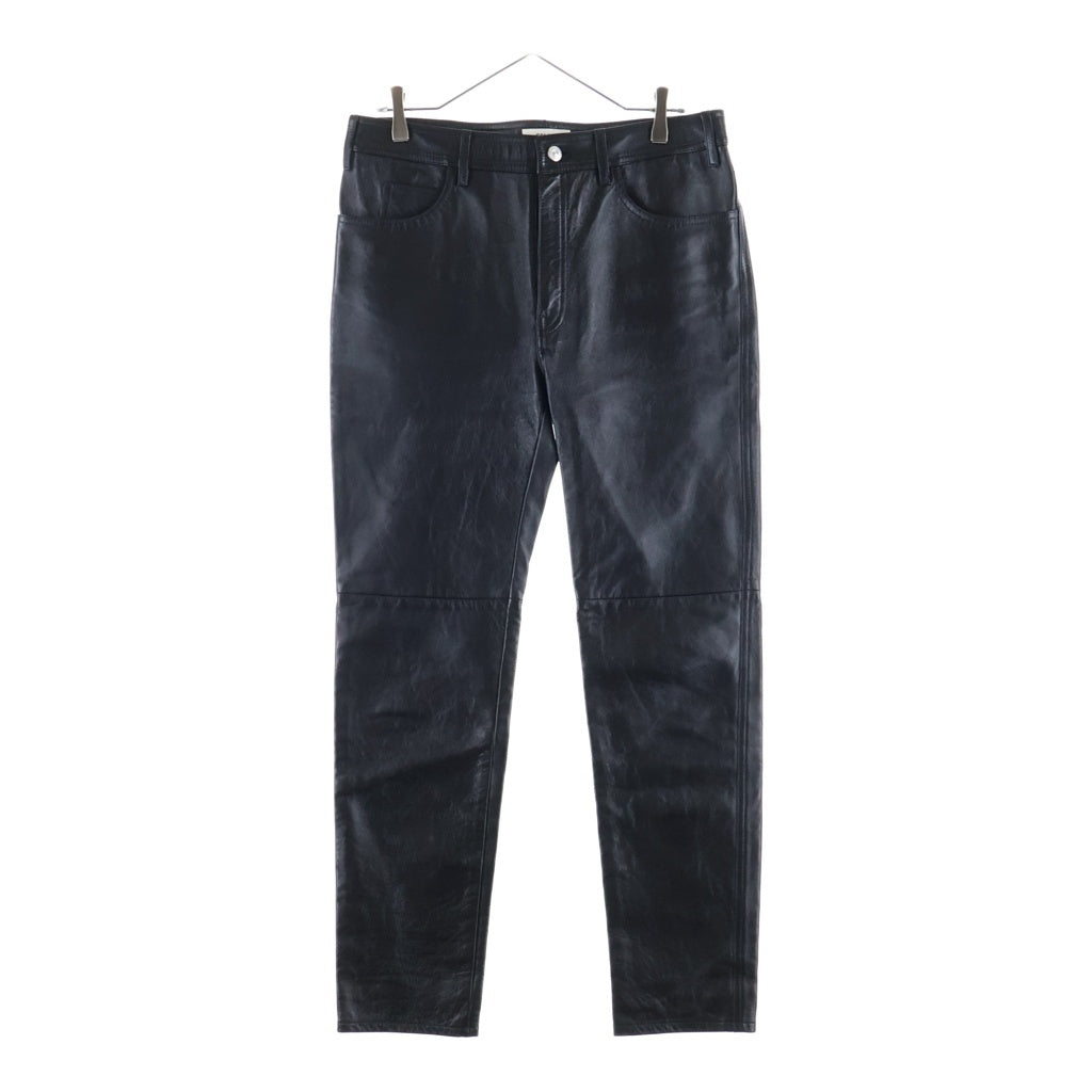 CELINE(セリーヌ) Lamb Leather Pants スリムフィット ラムレザー パンツ ブラック 2G022280D