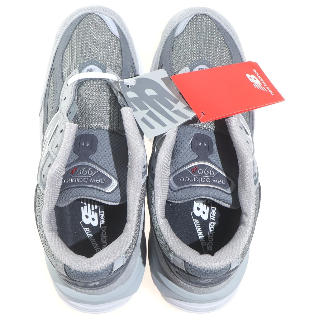 New Balance(ニューバランス) M990GL6 990V6 メッシュ ローカットスニーカー グレー US8/26cm