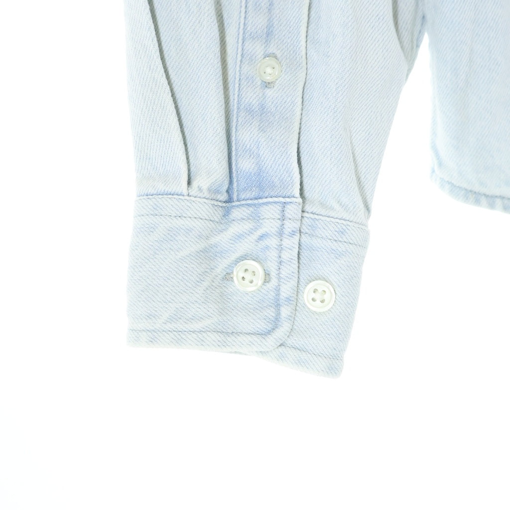 SUPREME(シュプリーム) 24SS Small Box Shirt スモールボックスロゴデザイン ロングスリーブ 長袖 ボタンシャツ ブルー