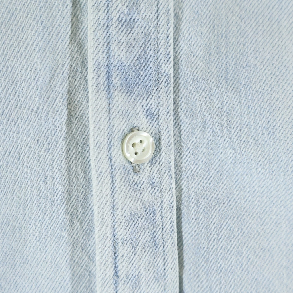 SUPREME(シュプリーム) 24SS Small Box Shirt スモールボックスロゴデザイン ロングスリーブ 長袖 ボタンシャツ ブルー