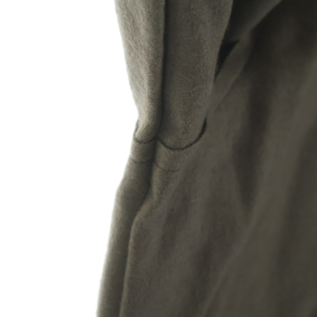 ATTACHMENT(アタッチメント) 22AW ウールシルク インターロック クルーネック ドロップショルダー ニットソー