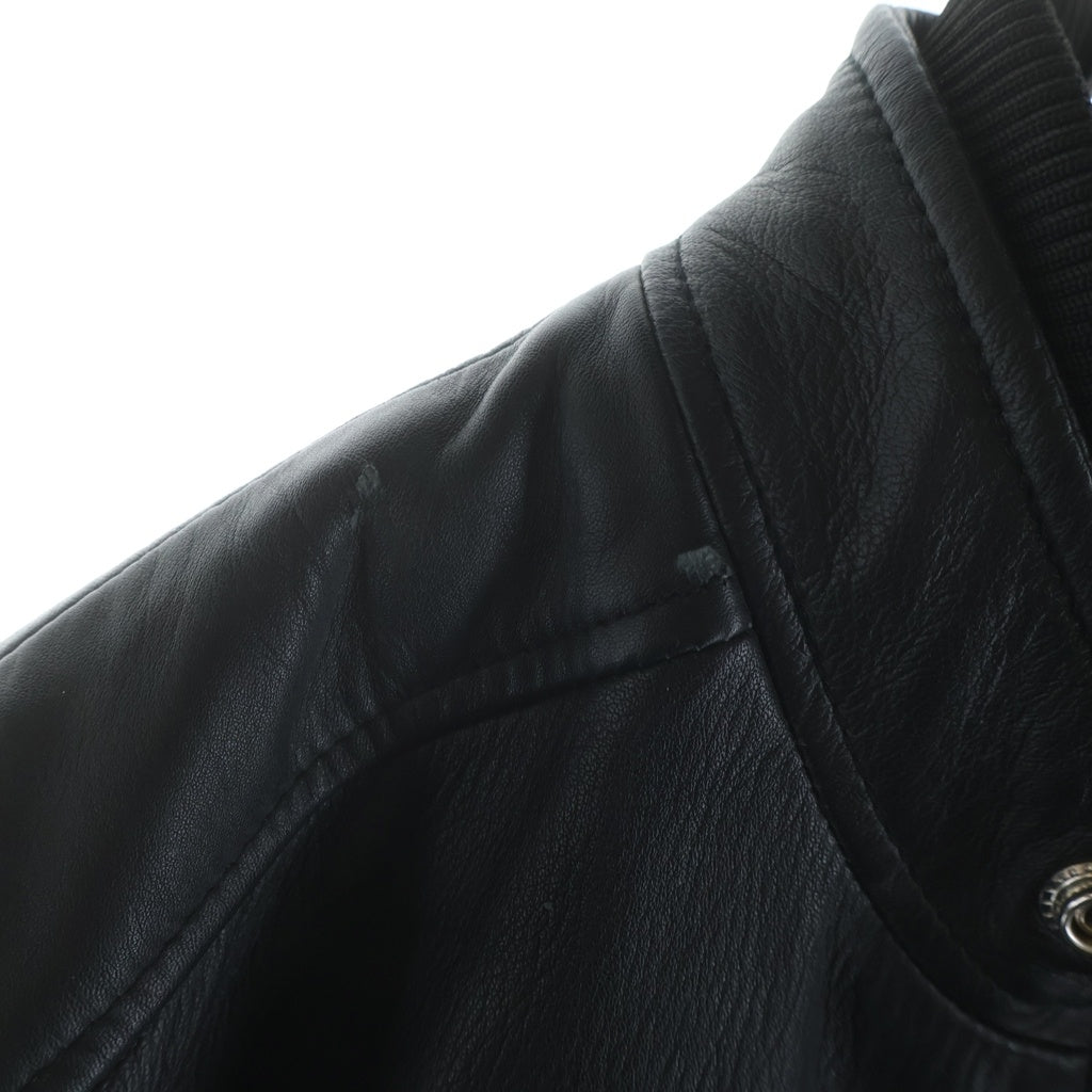 AKM(エーケーエム) Contemporary Jacket コンテンポラリー スタンドカラー シープレザー ジャケット ブラック ASO-921
