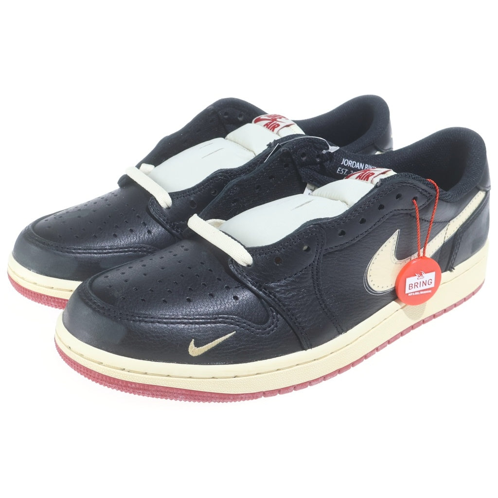 NIKE(ナイキ) ×Nigel Sylvester AIR JORDAN1 RETRO LOW OG IB8958-001 ナイジェルシルベスター エアジョーダン1 レトロ ベター ウィズ タイム ローカットスニーカー