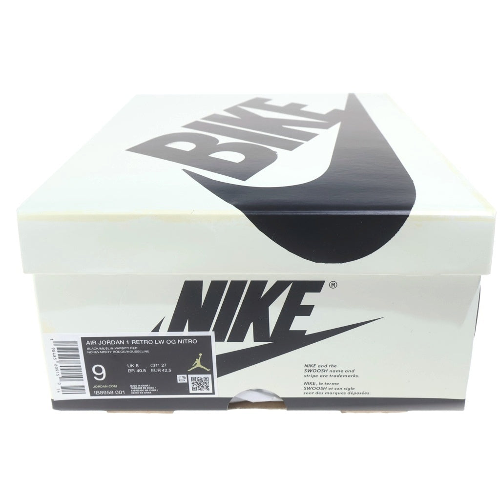 NIKE(ナイキ) ×Nigel Sylvester AIR JORDAN1 RETRO LOW OG IB8958-001 ナイジェルシルベスター エアジョーダン1 レトロ ベター ウィズ タイム ローカットスニーカー