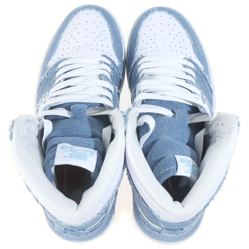 NIKE(ナイキ) WMNS AIR JORDAN1 HIGH OG DENIM DM9036-104 エアジョーダン1 デニム ウィメンズ ハイカットスニーカー インディゴ/ホワイト US10/27cm
