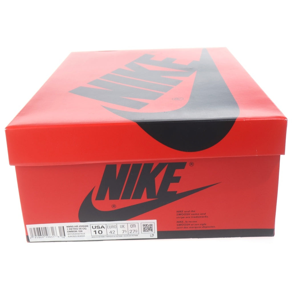 NIKE(ナイキ) WMNS AIR JORDAN1 HIGH OG DENIM DM9036-104 エアジョーダン1 デニム ウィメンズ ハイカットスニーカー インディゴ/ホワイト US10/27cm