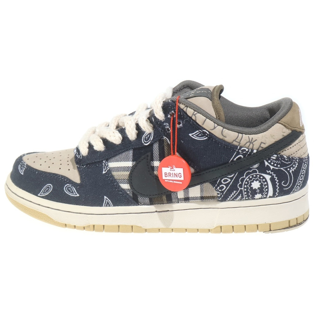 NIKE SB(ナイキエスビー) ×Travis Scott DUNK LOW トラヴィススコット ダンク ローカットスニーカー ブラック/ベージュ US9/27cm CT5053-001