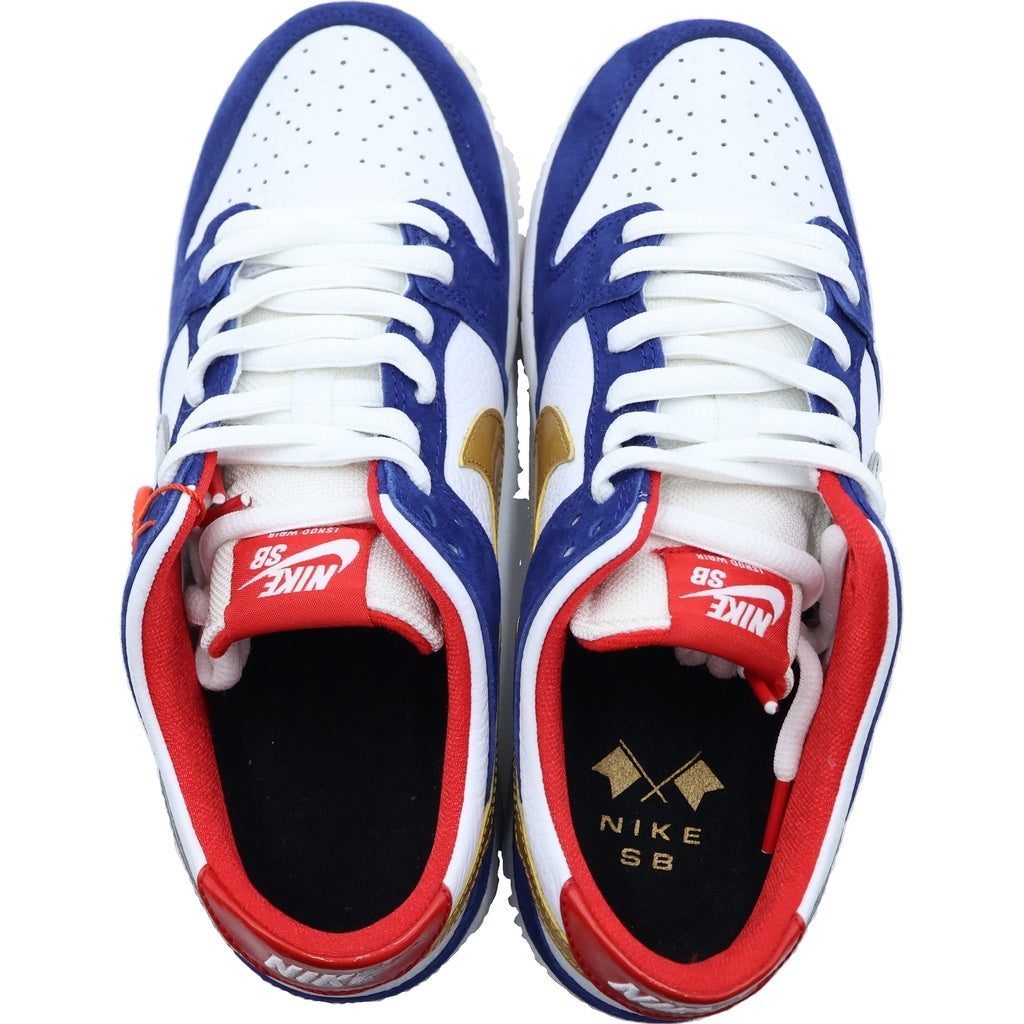 NIKE SB(ナイキエスビー) ×Ishod Wair DUNK LOW BMW DEEP ROYAL BLUE 839685-416 イショッド ウエアー ダンク ディープ ロイヤル ブルー ローカットスニーカー ブルー/ホワイト US9/27cm