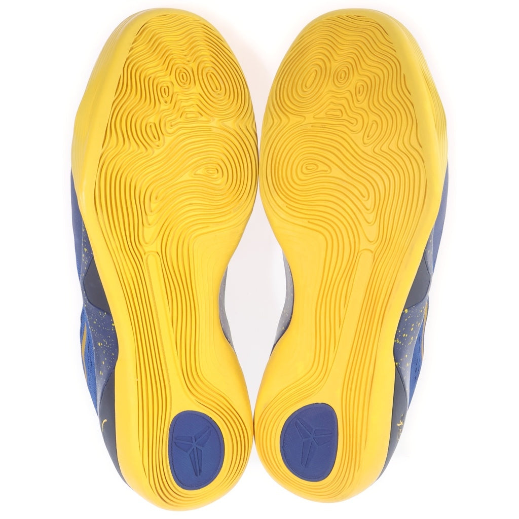 NIKE(ナイキ) 【観賞用 2014年製】 KOBE 9 EM GYM BLUE UNIVERSITY GOLD コービー9 ジム ブルー ユニバーシティ ゴールド ローカットスニーカー ブルー/イエロー US9.5/27.5cm 646701-474