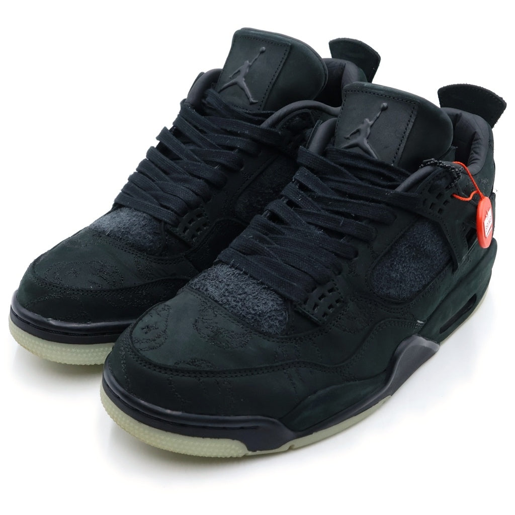 NIKE(ナイキ) ×KAWS AIR JORDAN4 RETRO 930155-001 カウズ エアジョーダン4 レトロ ハイカットスニーカー ブラック US10/28cm